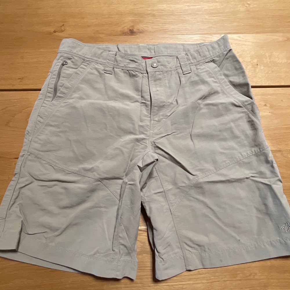 The‎ North Face Hiking Shorts Mens 36 Khaki Good Nylon Cargo Multi-Pocket Trail